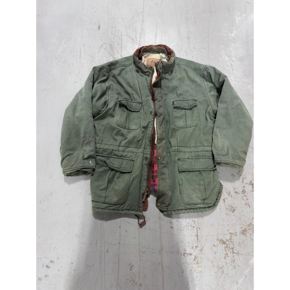 American Eagle Outfitters Other - Vintage American Eagle Outfitters Canvas Field Jacket Olive Green Distressed L